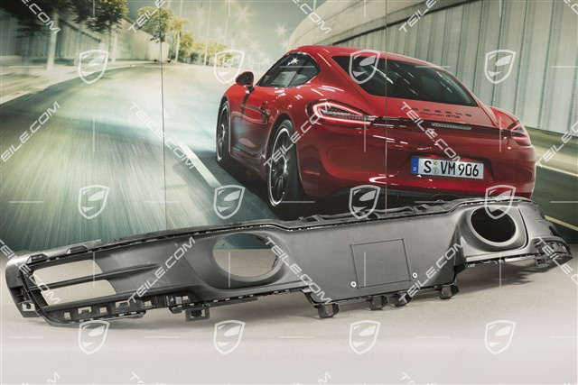 USA, Untere Abdeckung, Stoßstange hinten, Sportabgasanlage, Schwarzmatt