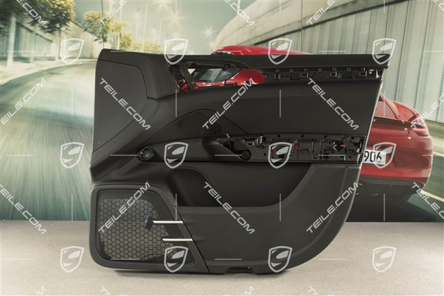 Türverkleidung, Glattleder, Schwarz, Burmester, R