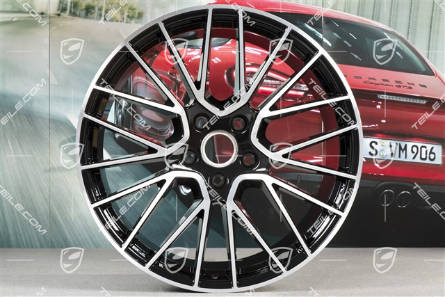 21" Felga Cayenne RS Spyder, 11J x 21 ET58, czarny wysoki połysk