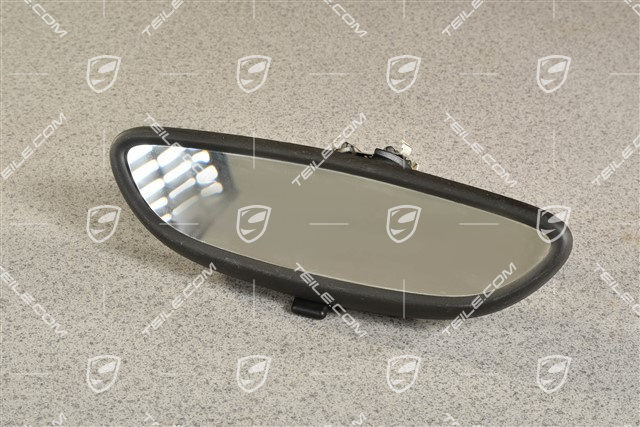 Lusterko wsteczne, Wewnętrzne, manualnie ściemniane, czarna satyna