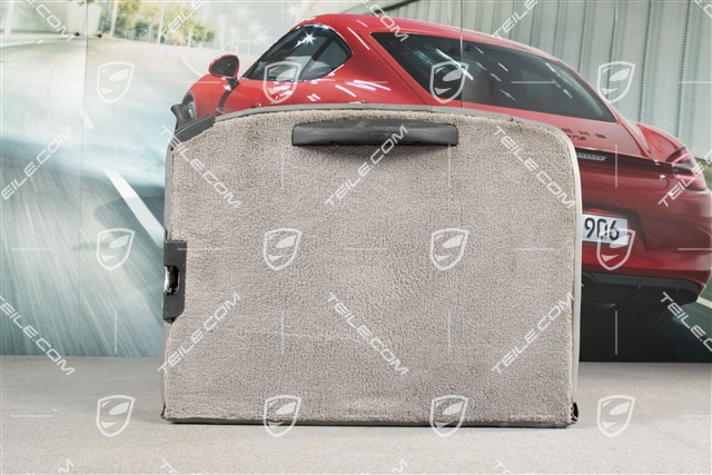 Back seat backrest, Rear, Leatherette, Graphite grey, Coupe, L