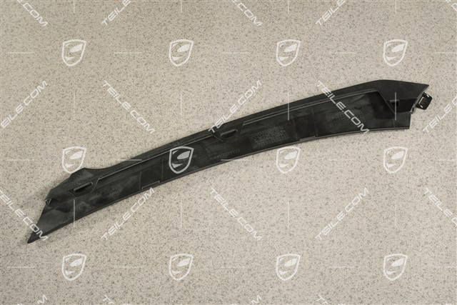 Turbo S, Lamelka / blenda kratki zderzaka, górna, czarna, R