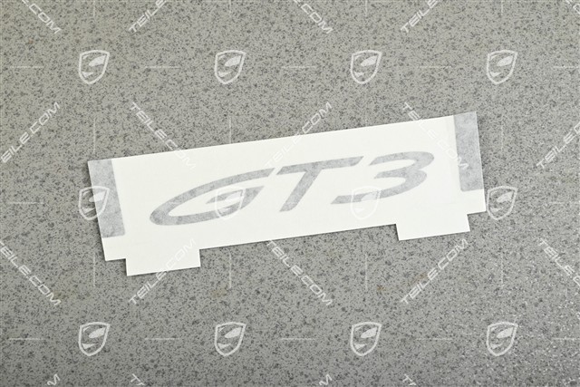 Napis / logo naklejka GT3, czarny mat, L=R