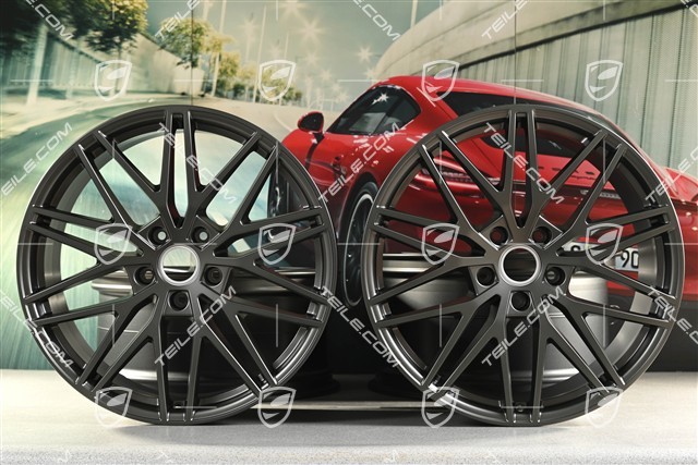 21" Felgensatz Cayenne RS Spyder Design, 11J x 21 ET58 + 9,5J x 21 ET46, Turbonit