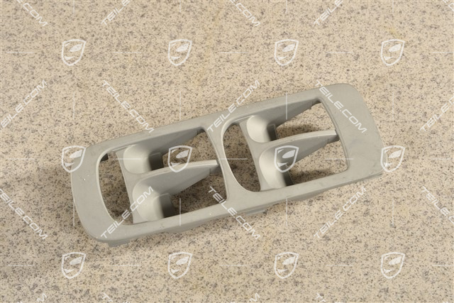 Bedienungsschalter, Schalterblende, Fahrerseite, Stahlgrau