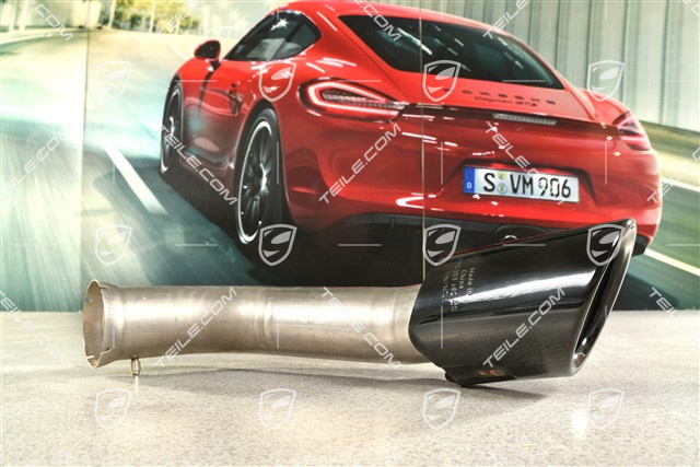 Tail pipe, outer, black, R