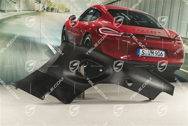 Seitenwandverkleidung, Kunstleder, schwarz, Coupe, R