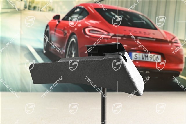 Front seat rail cover, advanced airbag, Satin black