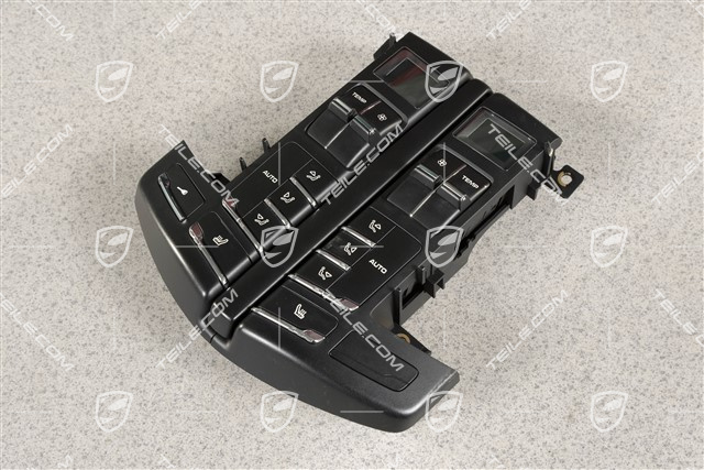 Cotrol panel, air conditioner, 4-zone air conditioning, Rear