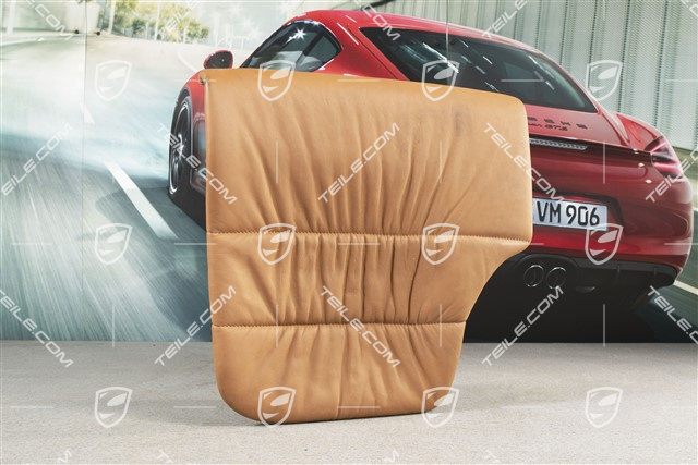 Back seat lower / cushion, Coupe/Targa, draped leather, Brown/Natural, R