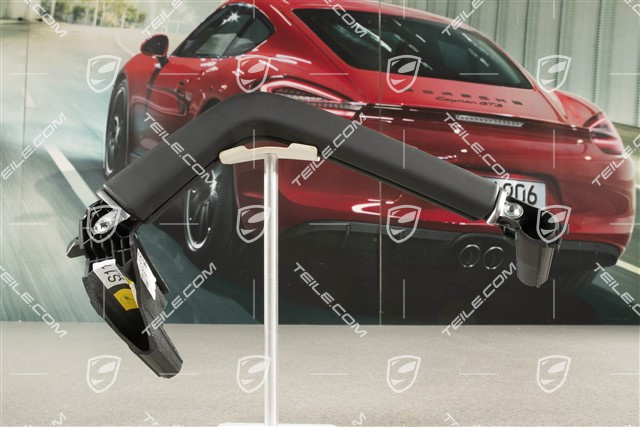 Uchwyt / rączka tapicerki drzwi, Czarny, Przód = tył, L