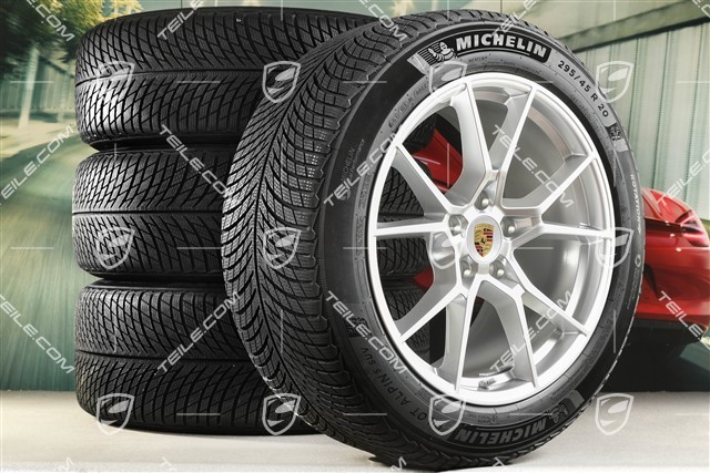 20-inch Cayenne S COUPE winter wheel set, rims 9J x 20 ET50 + 10,5J x 20 ET55 + NEW Michelin Pilot Alpin 5 SUV winter tyres 255/55 R20 + 295/45 R20, with TPMS