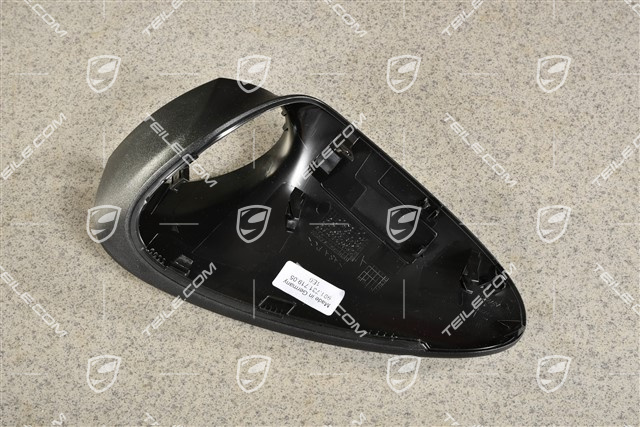 Spiegel, Blende unten, Schwarz / manuell anklappbar, L