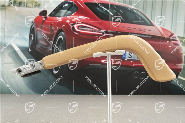 Grab handle centre console, Leather, Sand beige, R