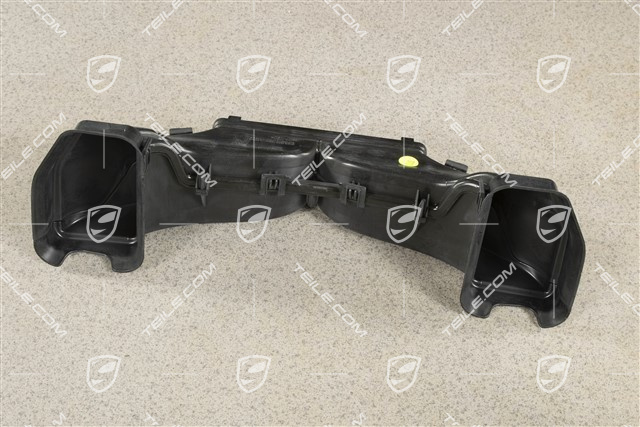 Dashboard centre vent air guide