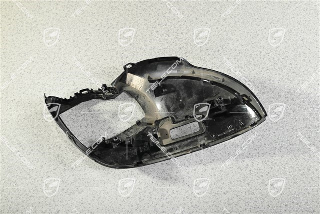Aussenspiegel, Blende unten mit Locher für Licht, Glanzschwarz, R