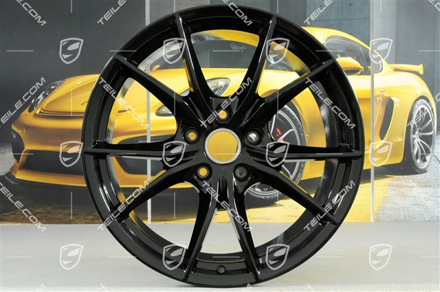 20" Felge Carrera S (IV), 11J x 20 ET56, für den 991.2 C4/C4S / Winterbetrieb, Tiefschwarz Metallic