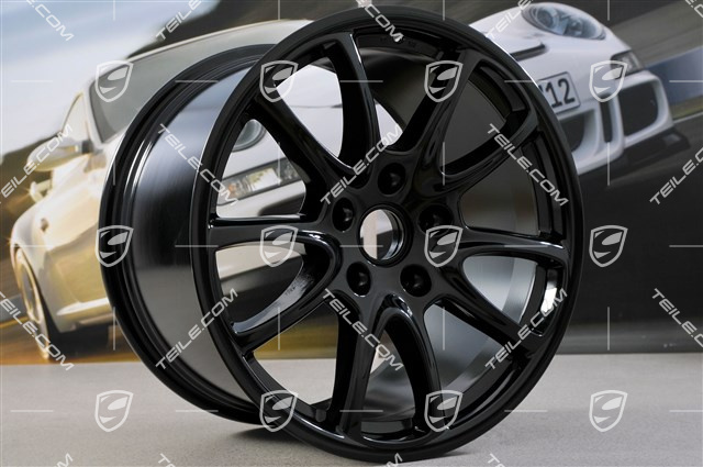 19" Felge GT3, 12J x 19 ET68, schwarz hochglanz