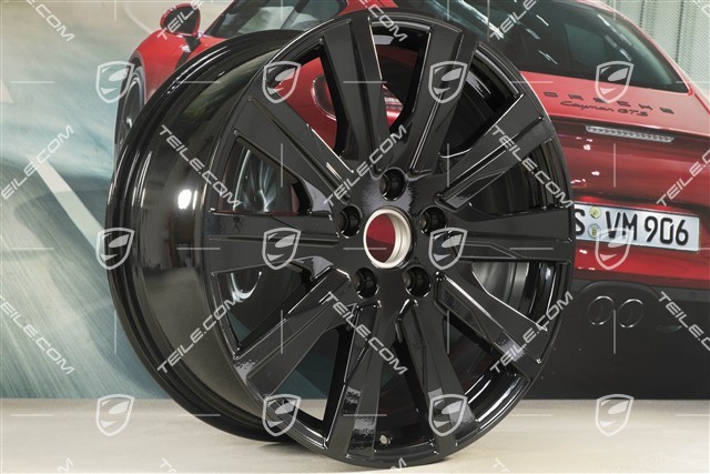 20" Felga Taycan Tequipment Design, 9J x 20 ET54, czarny wysoki połysk