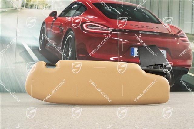 Cabrio, Sonnenblende, mit Spiegel, Kunstleder, Sandbeige, L