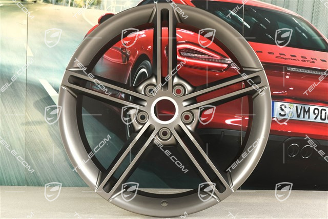 21-inch wheel rim Mission E Design, 11,5J x 21 ET66, Platinum satin-matt