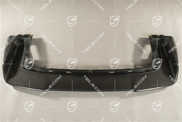 Turbo, Stoßstange, hinten, Untere Abdeckung / Diffusor, Carbon glanzend