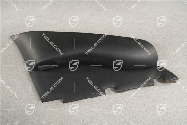 Tapicerka bocznej ściany, coupé, skóropodobna, Czarna, L