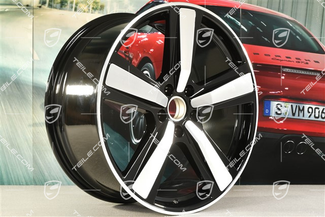 22-inch wheel rim, Exclusive Design Sport, 10J x 22 ET48, black high gloss