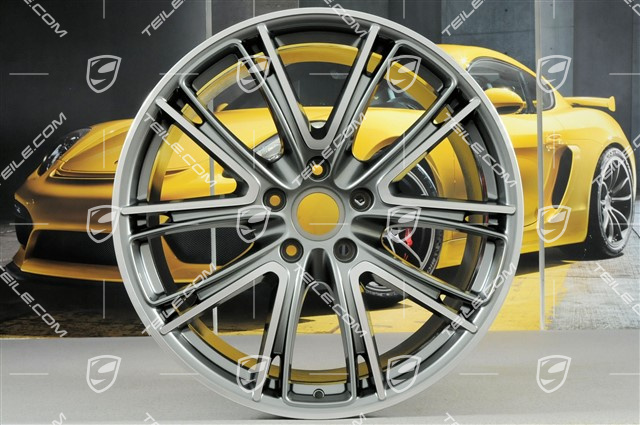21" Felge Panamera Exclusiv, 11,5J x 21 ET69, Platinsilber-Metallic