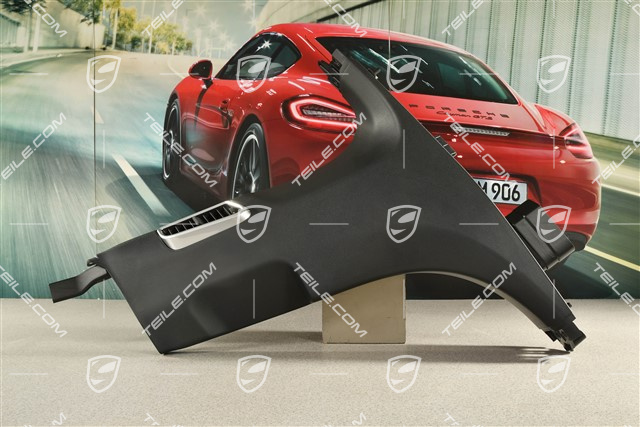 Verkleidung, B-Säule mit Luftdüse , Unten, Schwarz, R