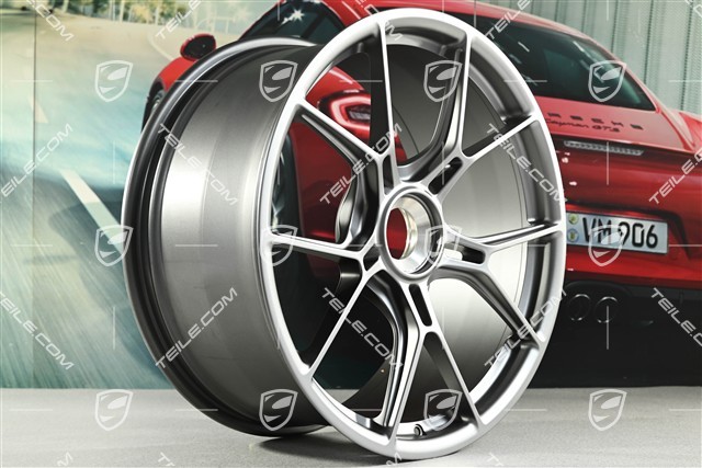 20-inch GT3 wheel rim, 9.5J x 20 ET46, dark silver