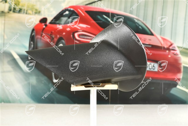 Aussenspiegel, Spiegelfuss, Abdeckkappe, Satinschwarz, L