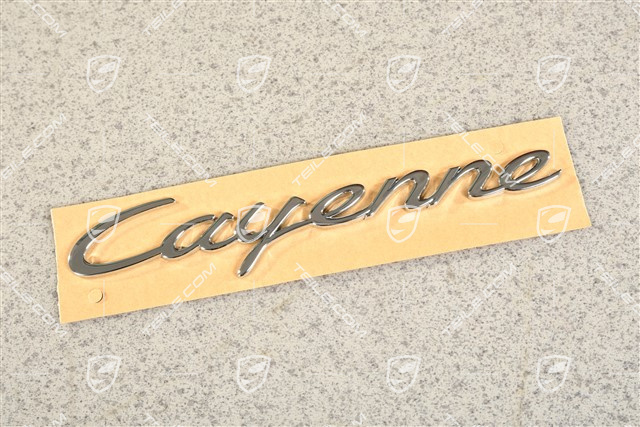 Napis / Emblemat "Cayenne", chrom, Coupe