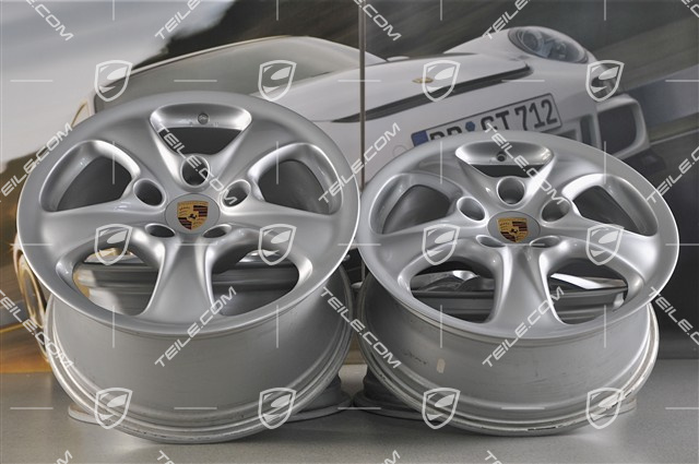 17-inch Carrera 4 wheel set, 7J x 17 ET55 + 9J x 17 ET55