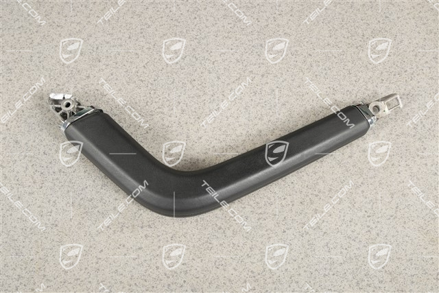 Grab handle centre console, Leather, Black, L