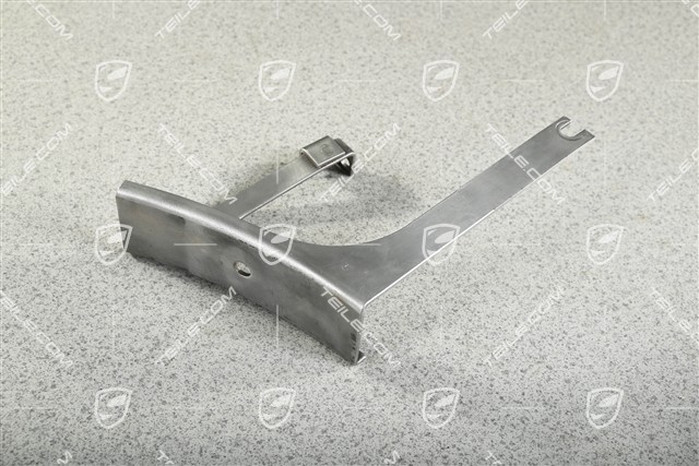 Bracket, exhaust muffler, Carrera, L