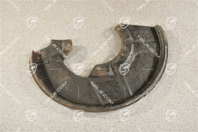 Front axle disc brake protective plate, L