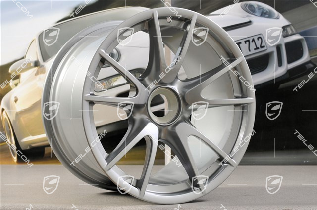 19" Komplet felg GT3RS / GT3RS 4.0, GT-Silber, 9J x 19 ET47 + 12J x 19 ET48