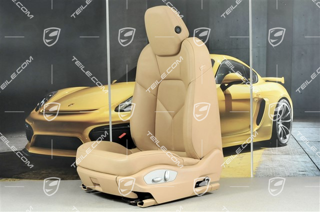 Seat, el. adjustment, leather, Luxor Beige, L