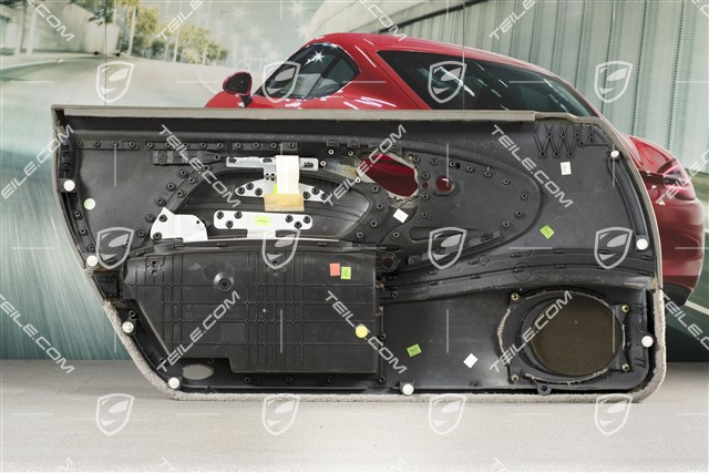 Tapicerka drzwi z blendą airbaga, Sound pakiet, skóra, Graphite grey, R