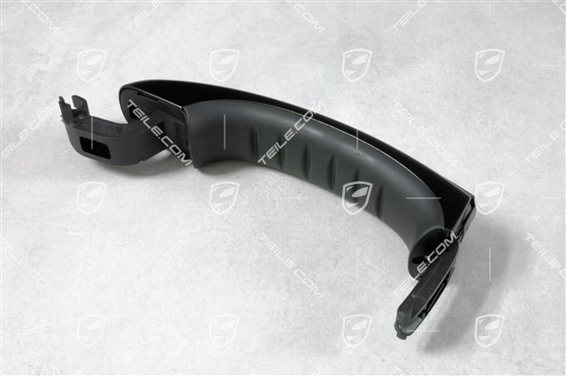 Klamka zewnętrzna, zamek centralny, Czarna, P=T, L=R