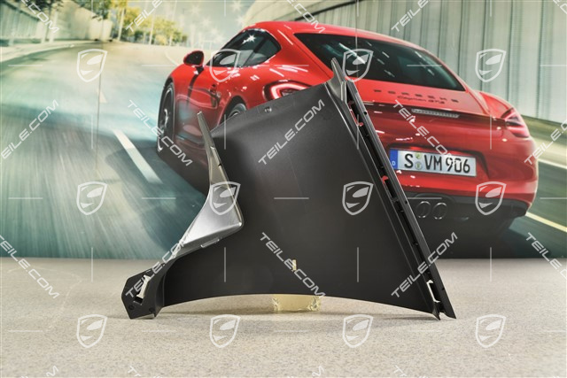 Prowadnica powietrza, czarny mat, L