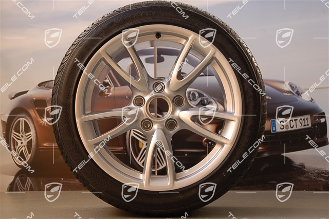 18" Winterräder Satz Carrera IV, Felgen 8J x 18 ET57 + 11J x 18 ET51 + NEUE Reifen 235/40 R18 + 295/35 R18