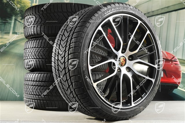 21-inch winter wheels set "Exclusive Design Sport", rims 9,5 J x 21 ET71 + 10,5 J x 21 ET71 + Pirelli Sottozero III winter tires 275/35 R21 + 315/30 R21, black high gloss