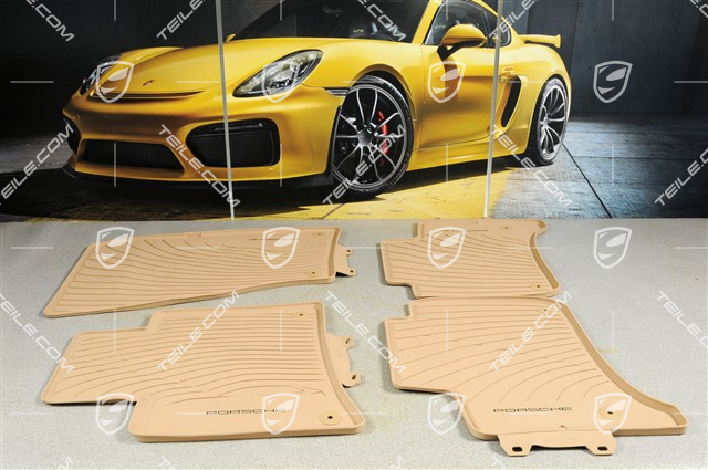 Fussmatte Gummi Satz, Klimaanlage/Klimatronic, luxorbeige