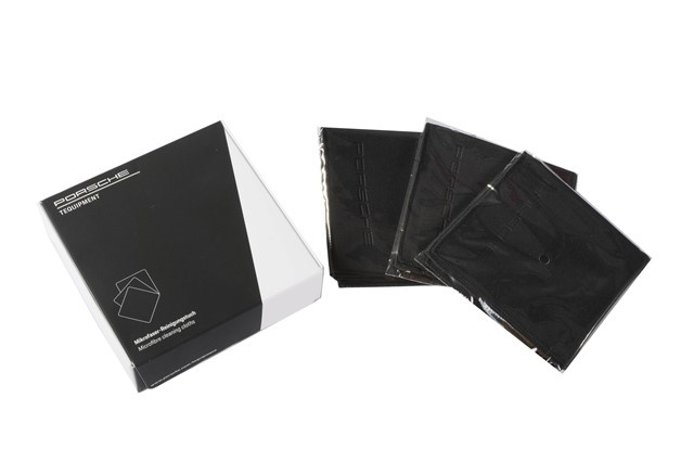 Porsche Interior Microfibre Cleaning Cloth Set