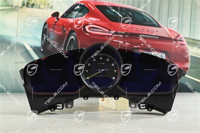 Instrument cluster / Speedometer, Hybrid, Black Dials
