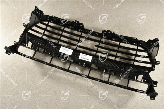 Front bumper, centre ventilation grille with ACC and Park Assist, Black