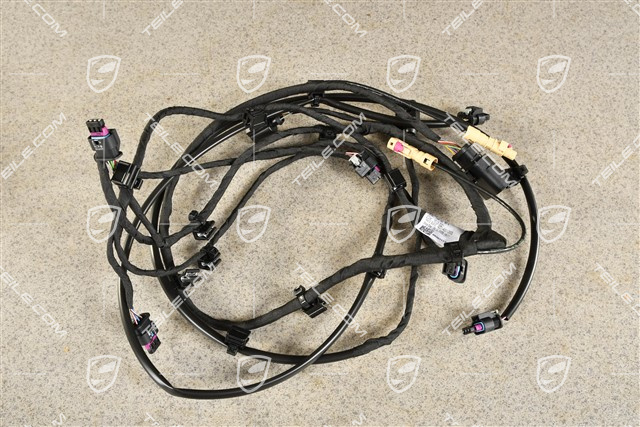Wiring harness for rear bumper with PDC