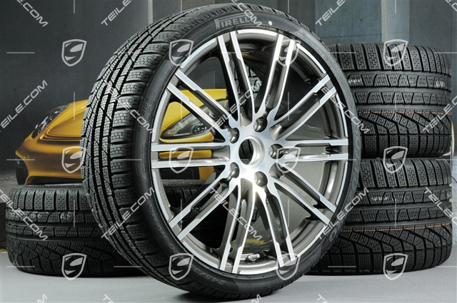 20-inch Turbo III winter wheel set, 8,5J x 20 ET51 + 11J x 20 ET70 + NEW Pirelli winter tyres 245/35 ZR20 + 295/30 ZR20, with TPMS